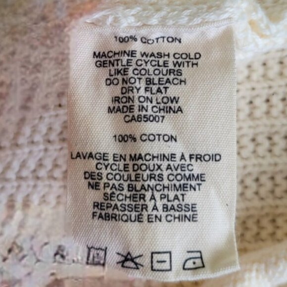 Jackson Rowe Cream Knit V-Neck Tank Vest Sz L - Picture 4 of 8